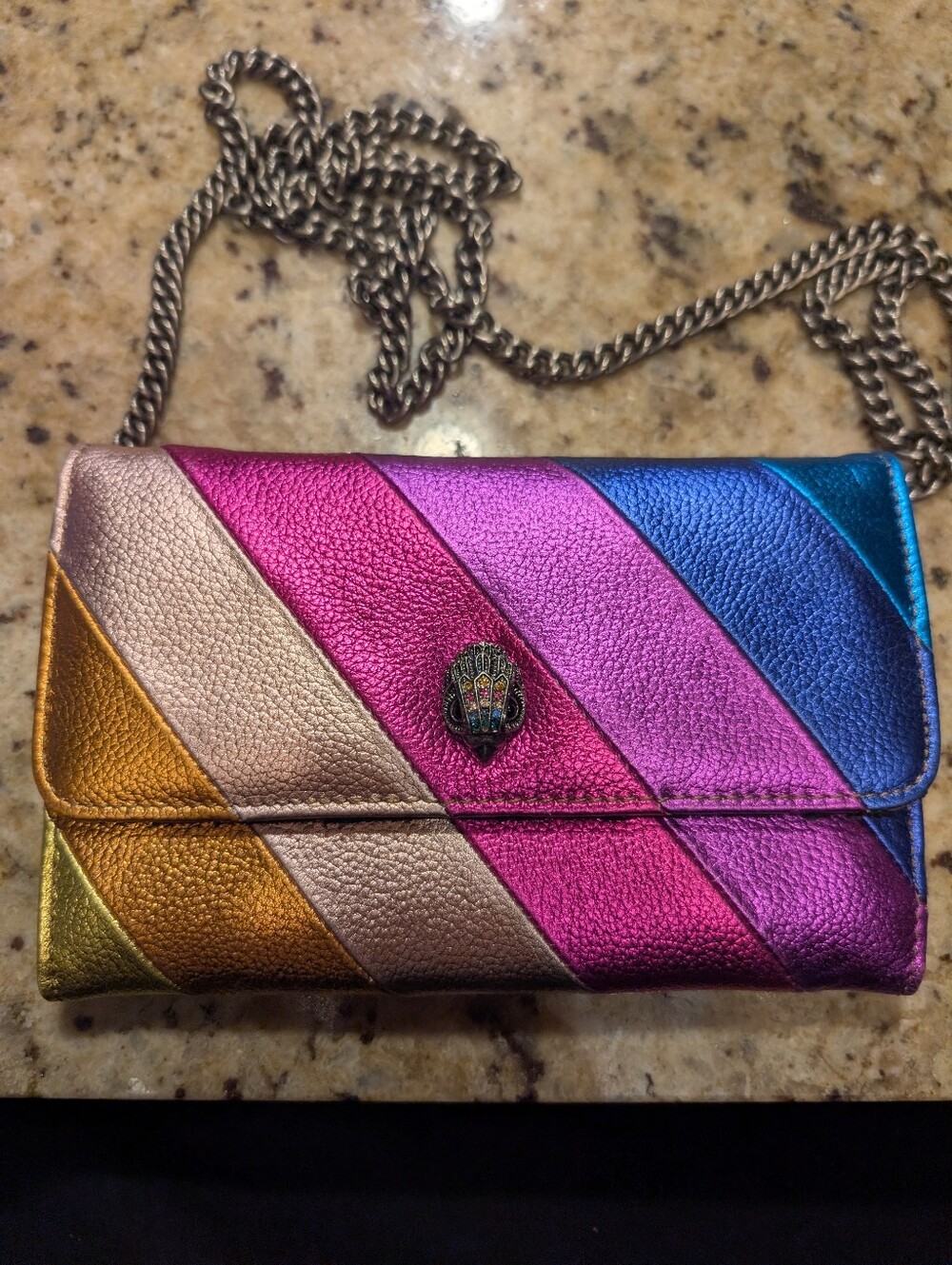 Kurt Geiger London Kensington Rainbow Crossbody Bag Wallet